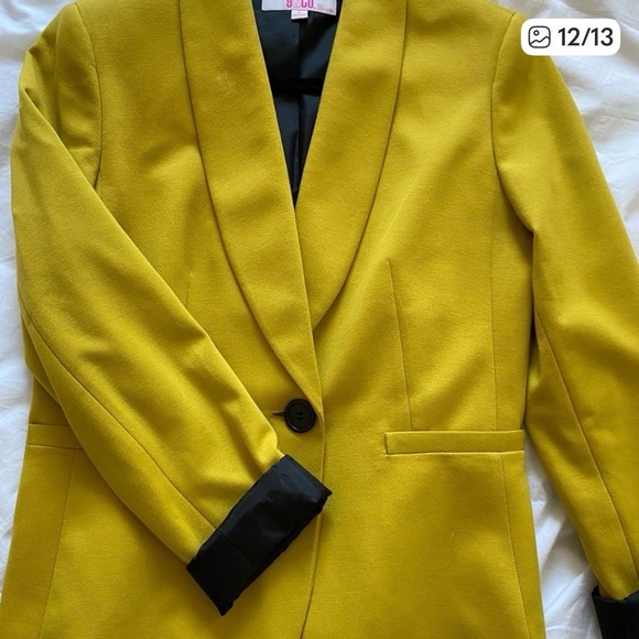 Yellow Women's Blazer 9&CO 💛 - Picture 8 of 9